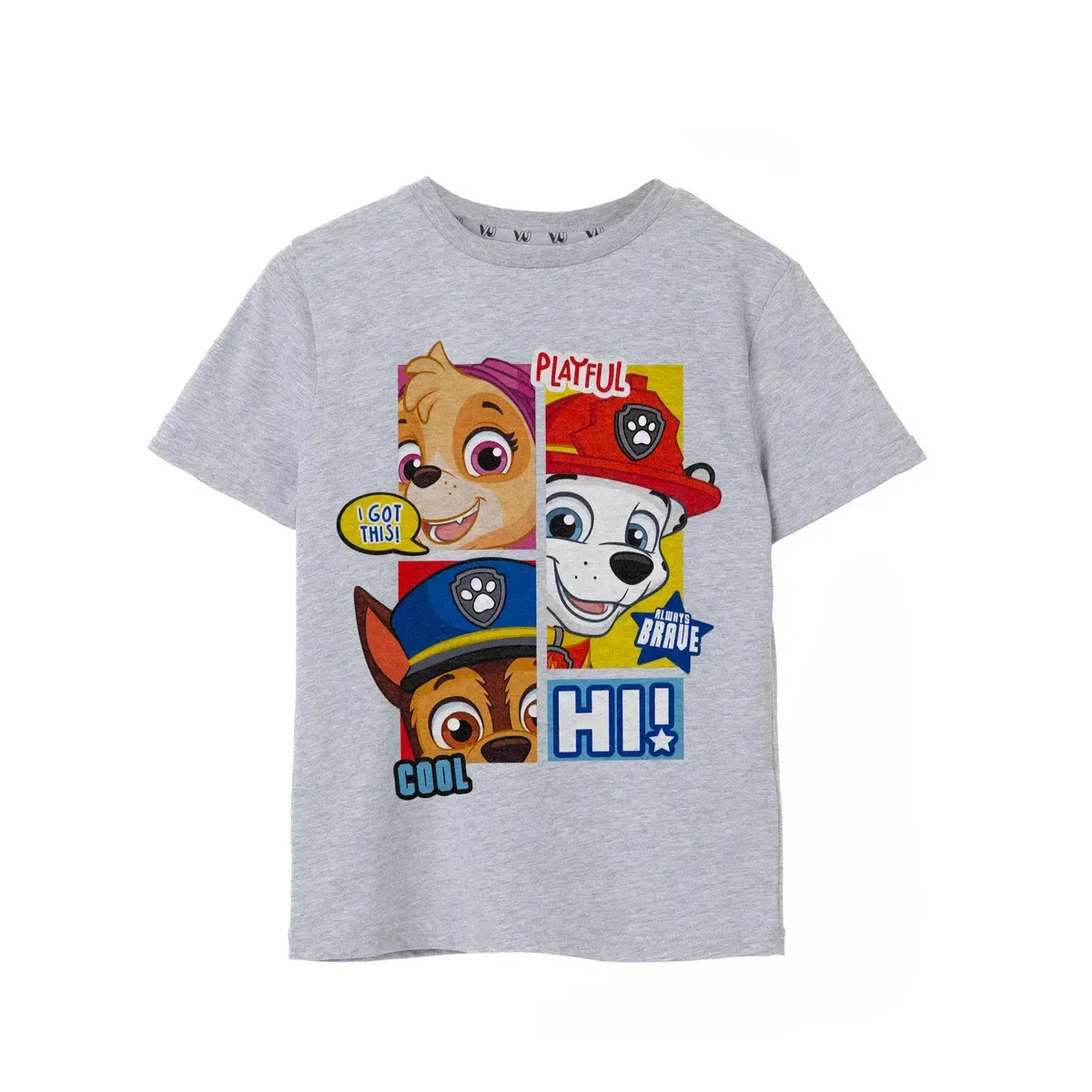 Детская футболка с коротким рукавом Peekaboo Paw Patrol, Grey