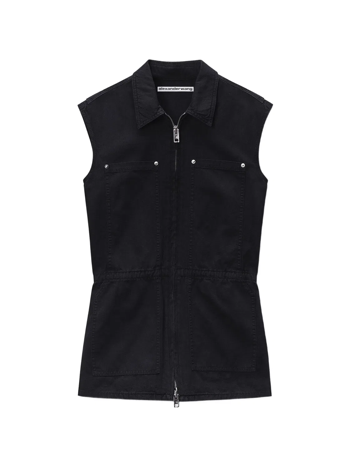 Комбинезон на молнии Alexander Wang, черный