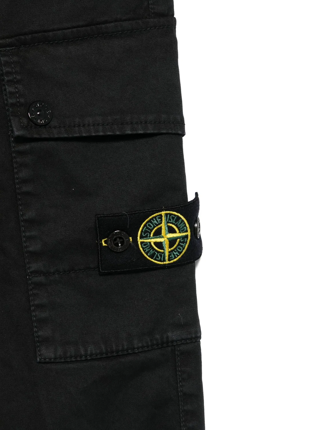 Штаны с карманами кроше Stone Island, черный — фото 2