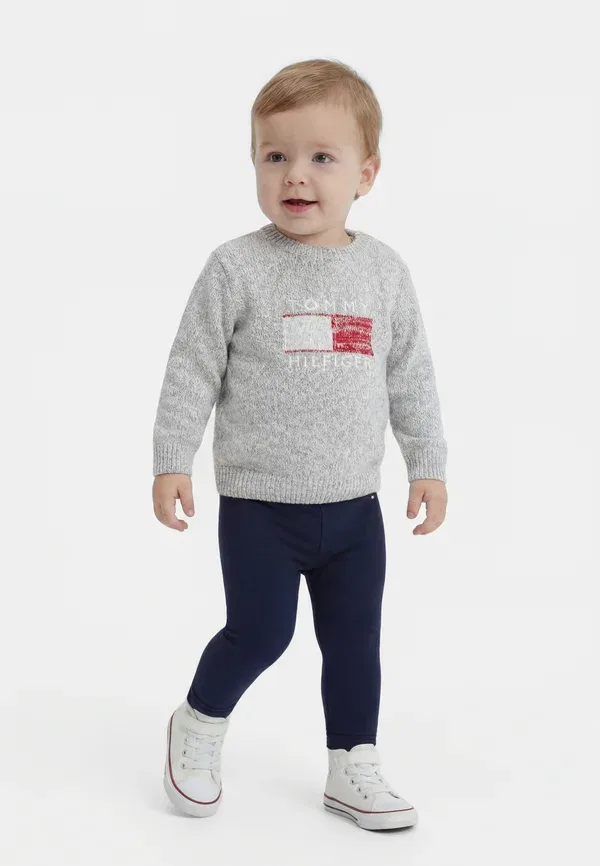 Леггинсы из хлопка с эластаном Global Stripe Unisex Tommy Hilfiger Dark Night темно-синий