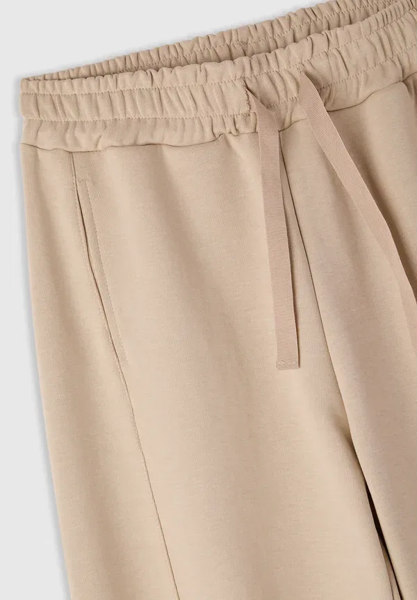 Брюки из хлопка и полиэстера Tracksuit bottoms Terranova, avorio, слоновая кость — фото 2