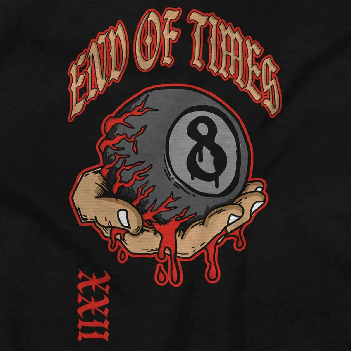 Детский боди-комбинезон с принтом Urban End of Time 8 Ball Eyeball Baby Romper Boys or Girls Brisco Brands, Black