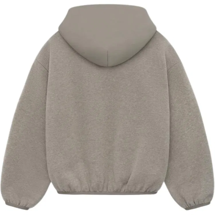 Худи детское из нейлонового флиса Fear Of God Essentials, Dusty Gray — фото 3