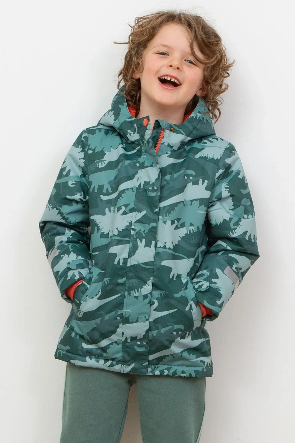 Детское пальто Dino Camo Go Kite, Green — фото 4