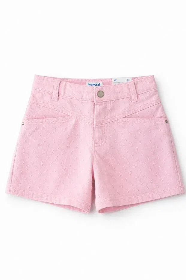 Детские шорты для девочек с тиснением Mayoral, Light Pink