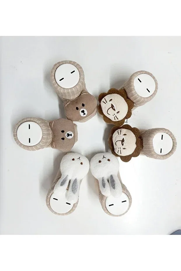 Детские носки для новорожденных хлопковые 3 шт Babette Socks Baby By Bumbo, Beige
