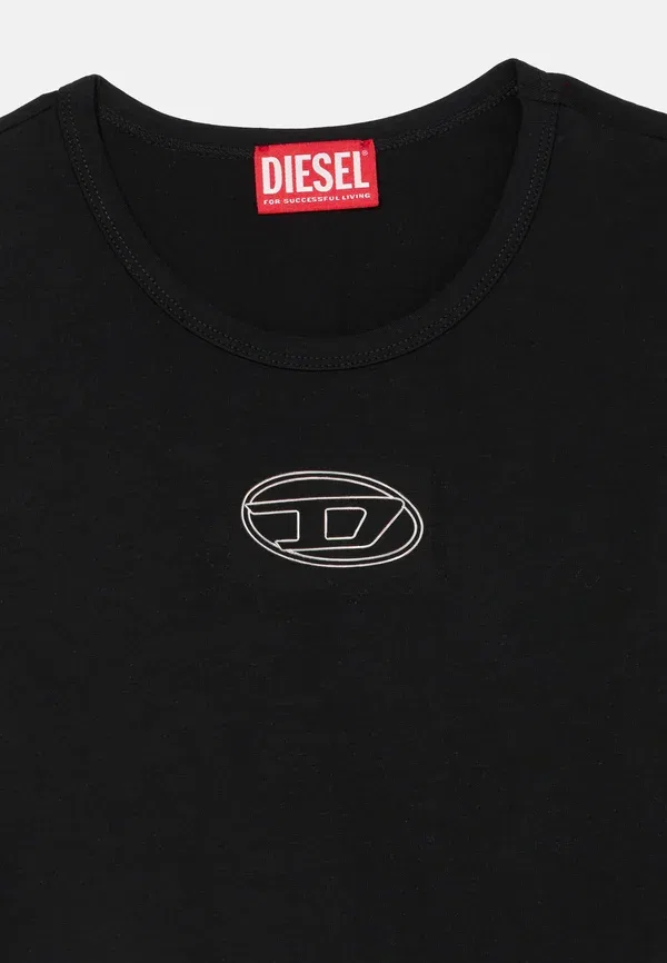 Топ с длинными рукавами Diesel, черный — фото 4
