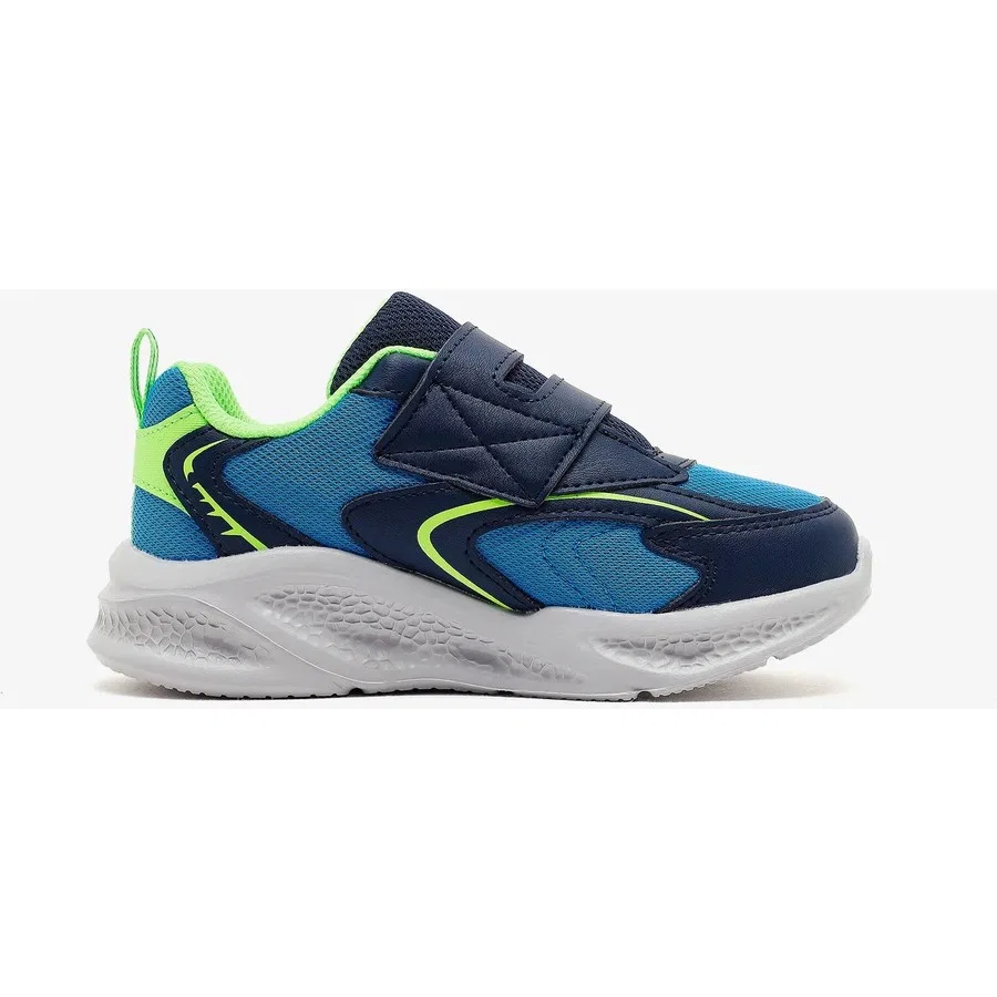 Детские кроссовки с подсветкой Meteor-Lights Glow Spike Skechers, Серебристо-оранжевый — фото 2