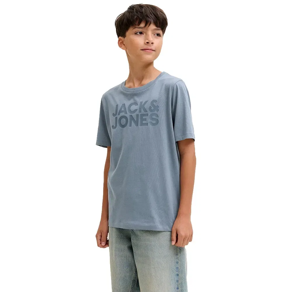 Детская футболка для мальчиков с принтом Corp Logo Jack & jones, Grey