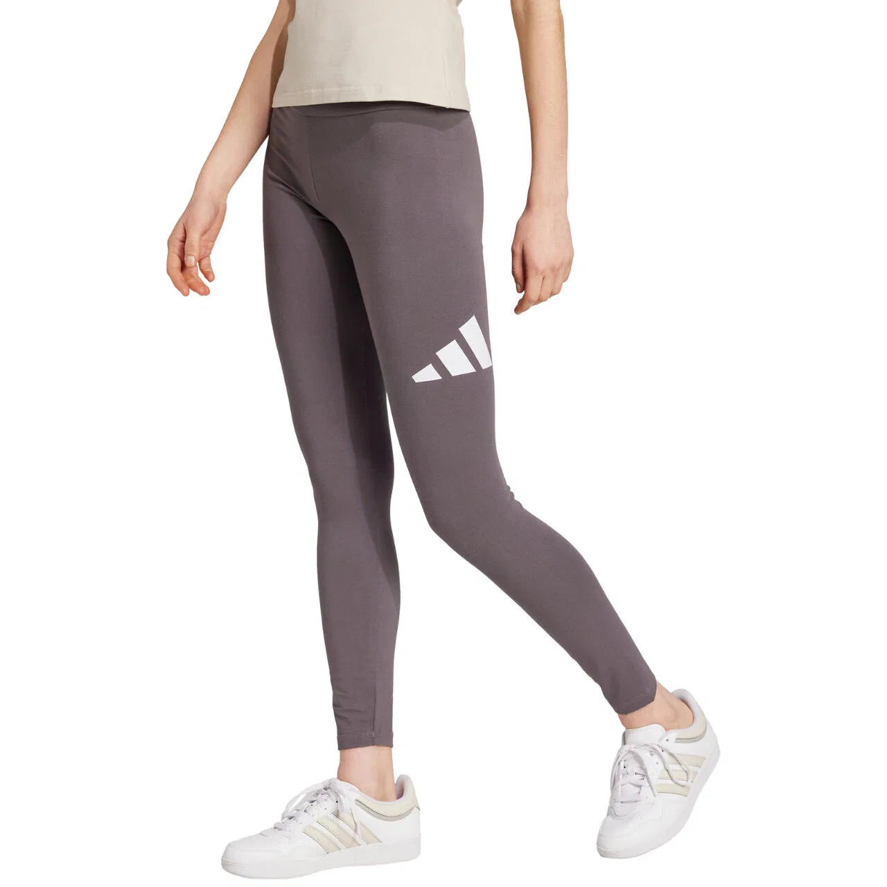 Женские хлопковые леггинсы Big Logo Cotton Adidas, Grau