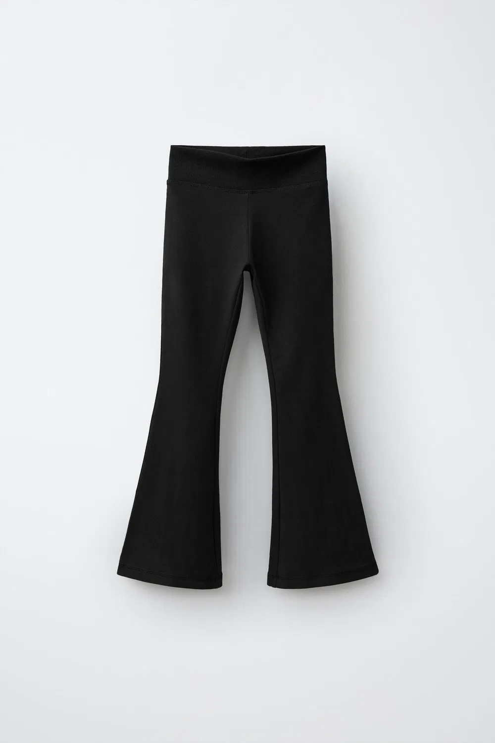 Однотонные расклешенные леггинсы ZARA, Black
