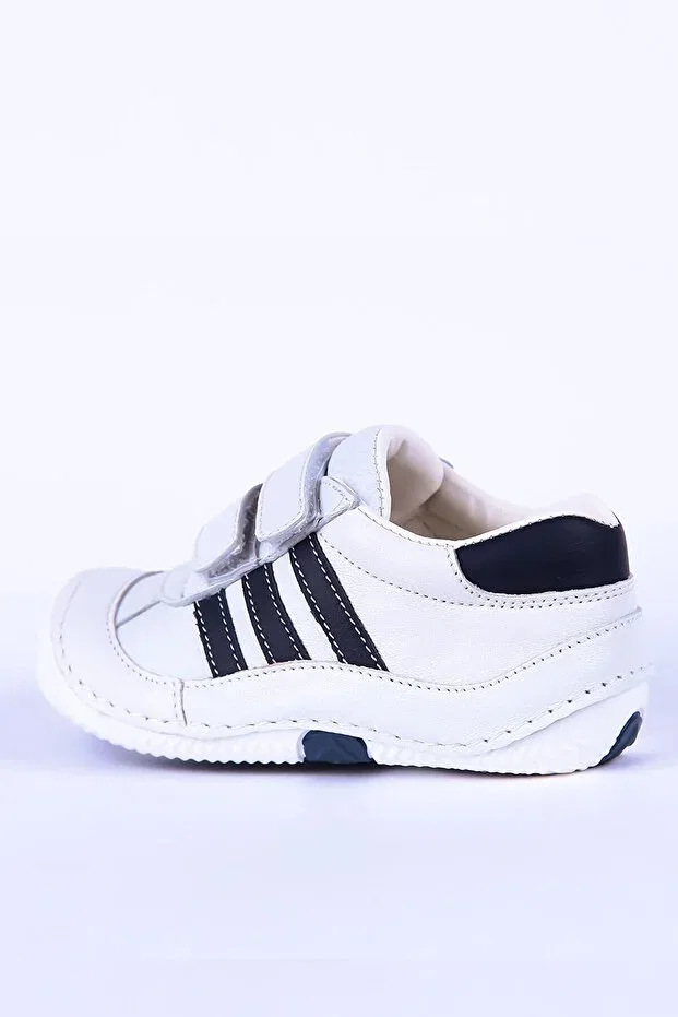 Детские туфли для девочек кожаные Joy Colours, White