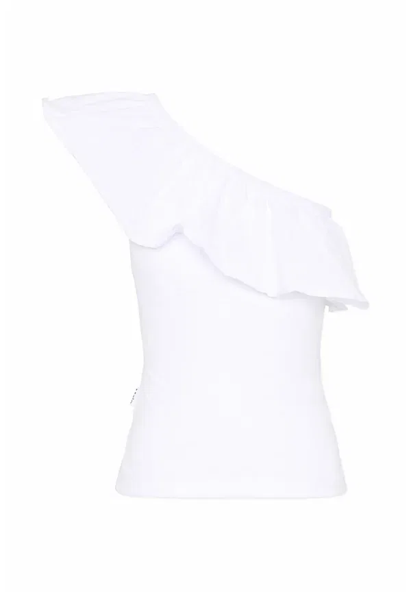 Футболка с принтом, хлопок, Top - print t-shirt, Molo, white, белый — фото 2