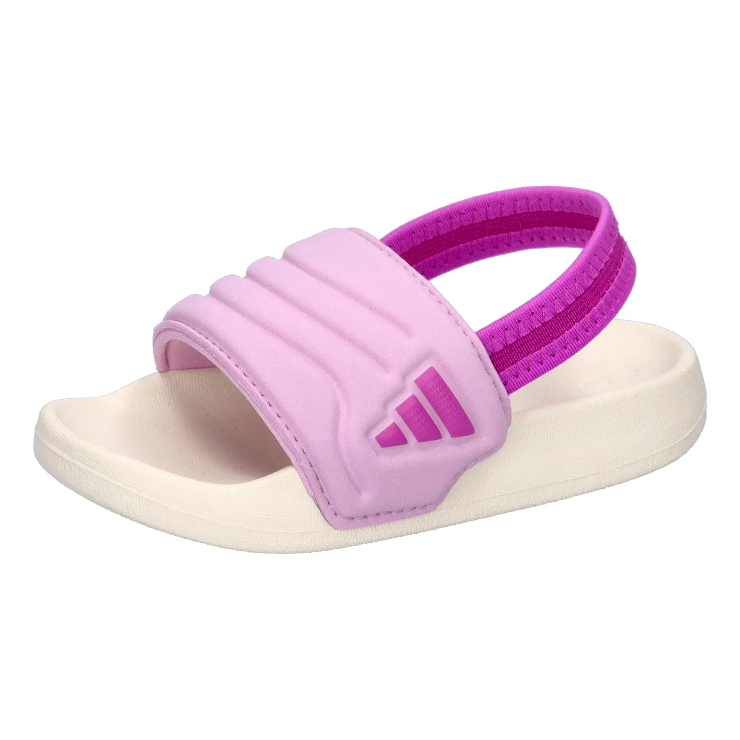 Детские шлепанцы с одним ремнем Adilette Estrap 2.0 Adidas, Weiß / Konigliches Lila
