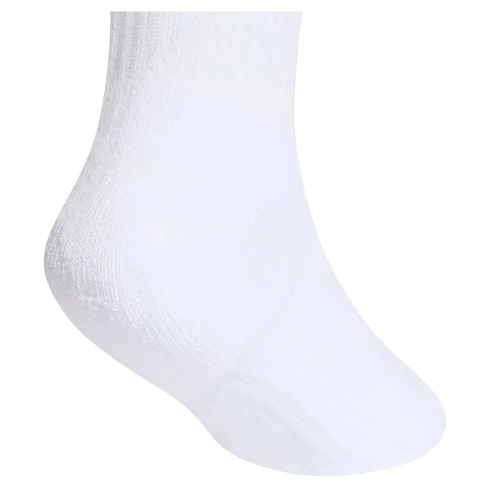 Носки спортивные Adidas 3 Stripes Cushioned Sportswear 3 пары, белый — фото 4