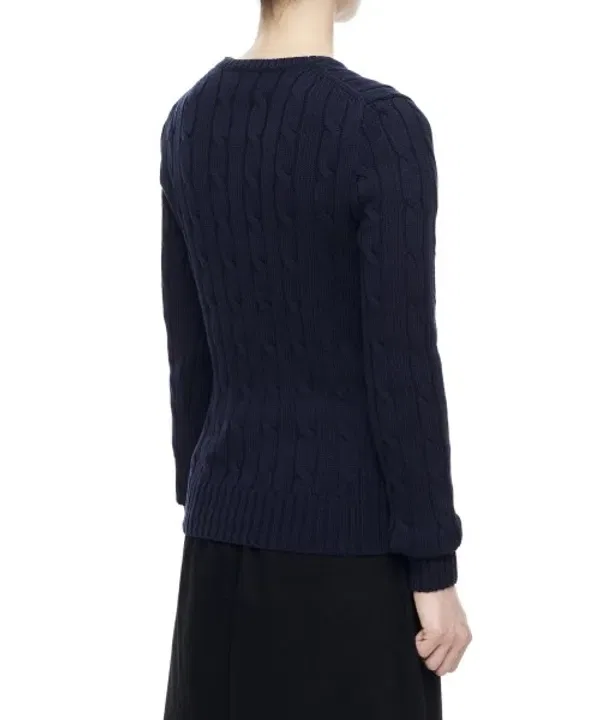 Свитер женский Slim Fit, кашемировая вязка, Polo Ralph Lauren, Navy — фото 4