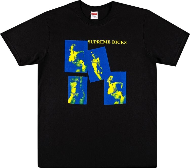 

Футболка Supreme Dicks Tee 'Black', черный