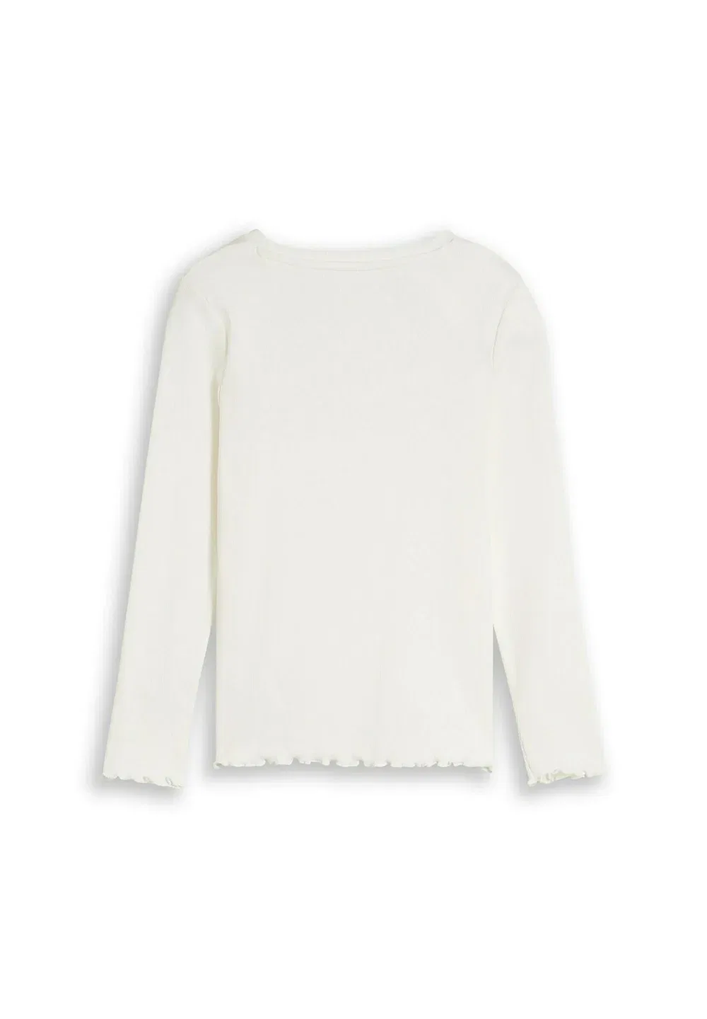 Футболка langarmshirt mit rippstruktur - топ с длинными рукавами Tom Tailor, Whisper White — фото 2