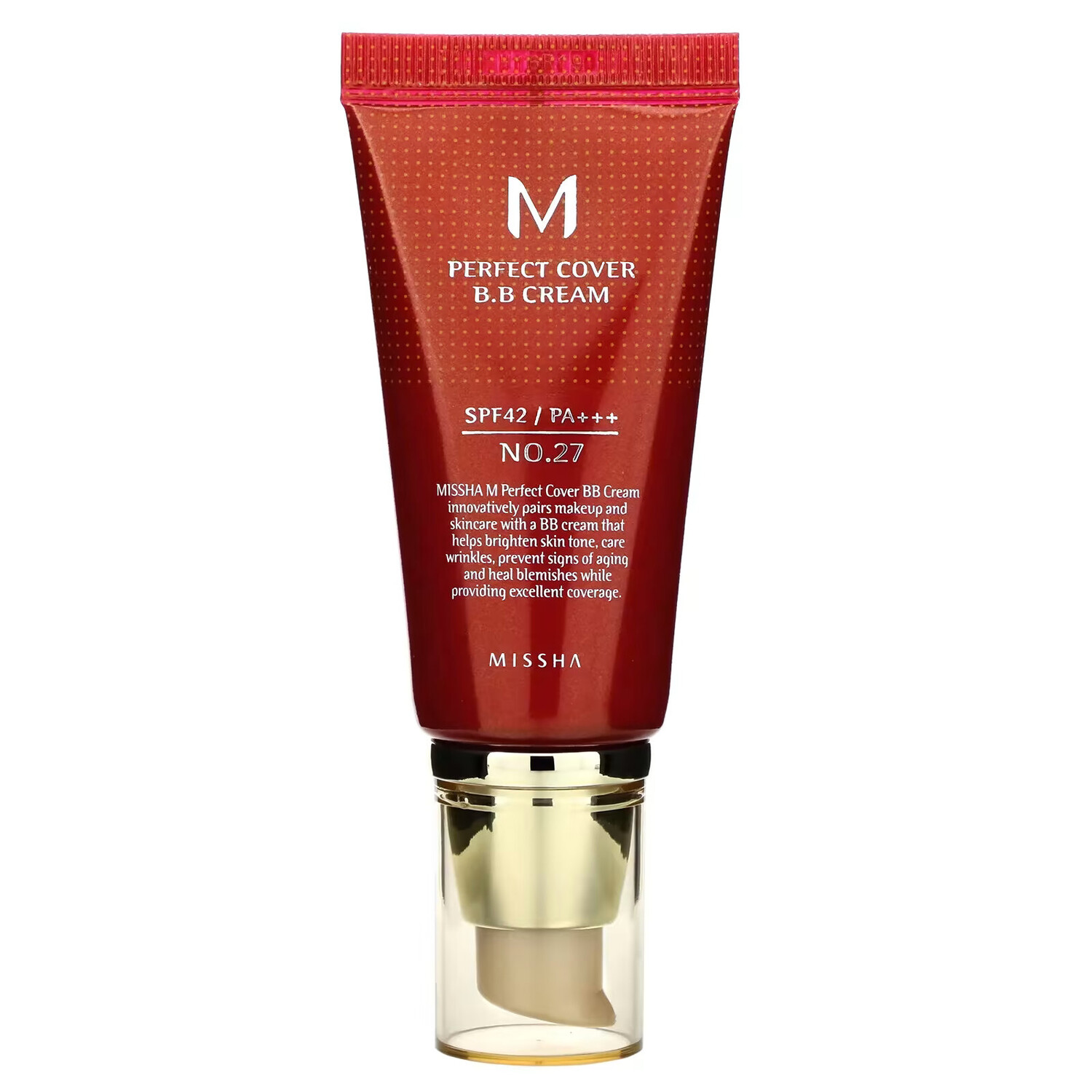 

BB-крем Missha Perfect Cover SPF 42 PA оттенок № 27 медовый бежевый, 50 мл