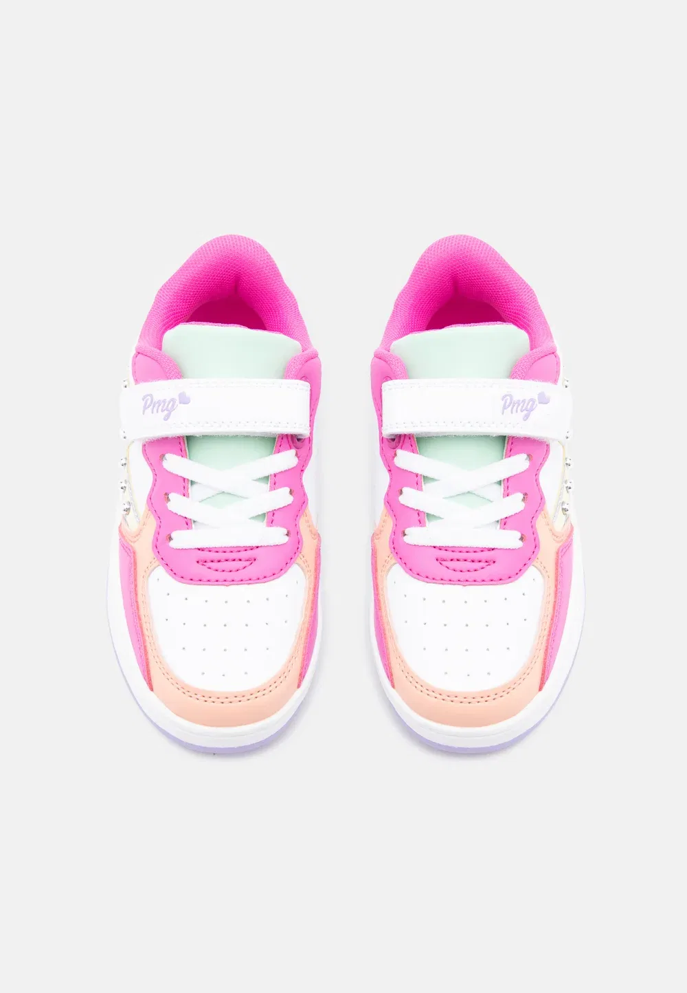 Тренеры Primigi, White/Fuchsia/Green — фото 4