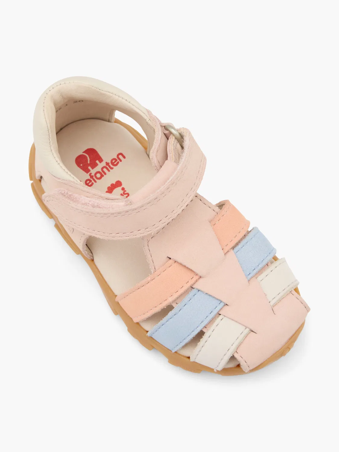 Детские сандалии на липучке FIDO Elefanten, цвет Rose Gold — фото 2