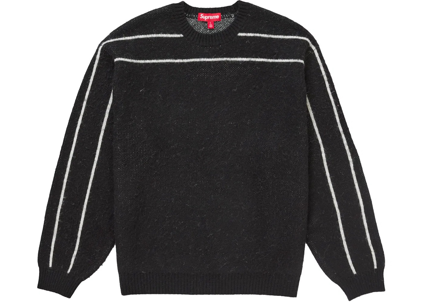Мужской свитер с полосой на спине Supreme, Black