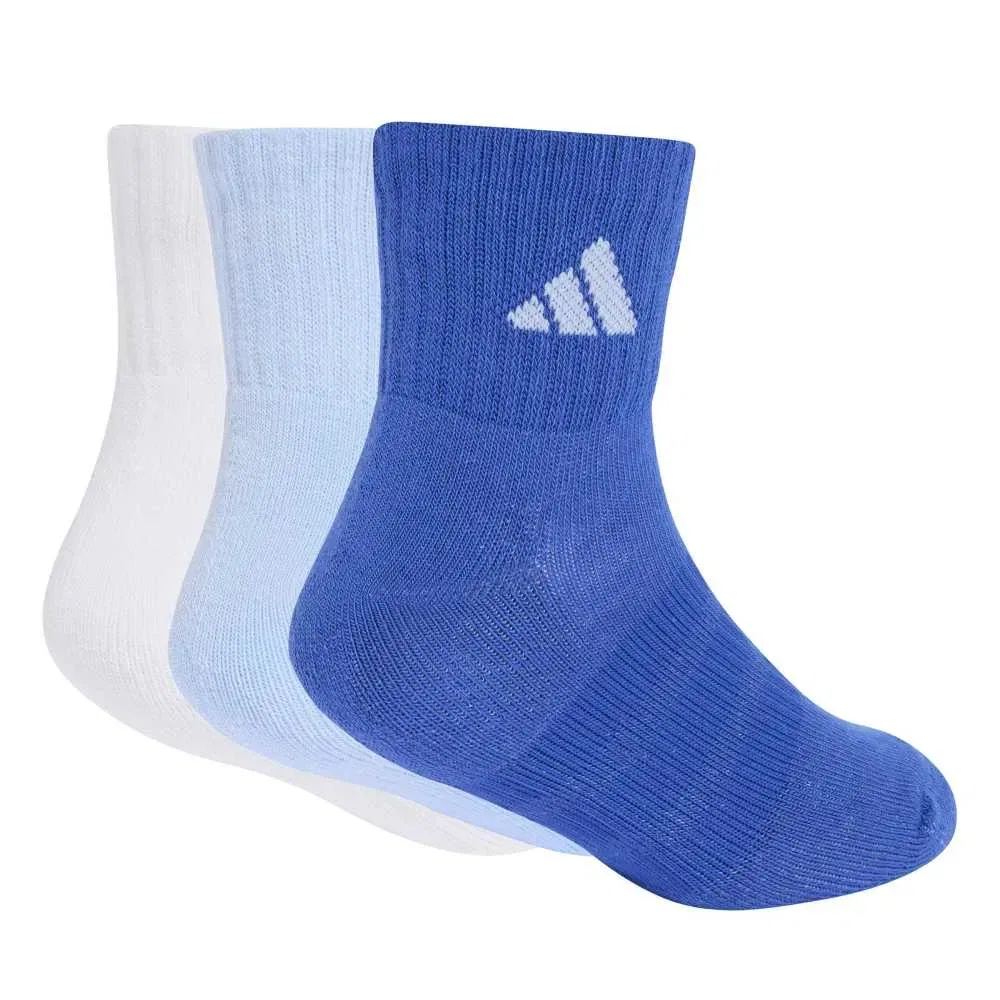 Детские носки с мягкой подошвой Cushioned Sportswear Ankle Socks 3 Pairs Adidas, Multicolor — фото 2
