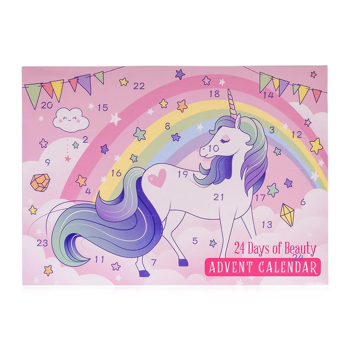 Адвент-календарь Unicorn, accentra, 24 бьюти-сюрприза, pink — фото 2