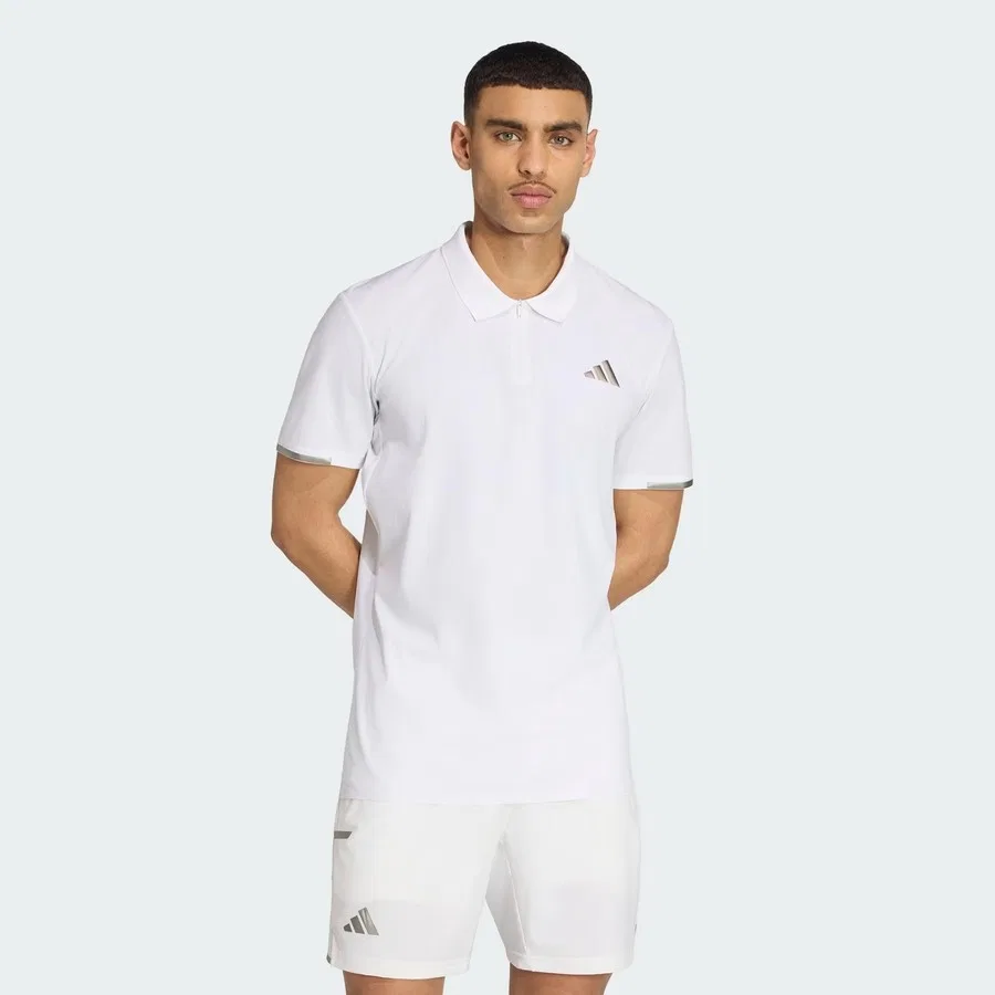 Мужское поло с длинным рукавом Tennis Climacool Freelift Polo adidas, Белый