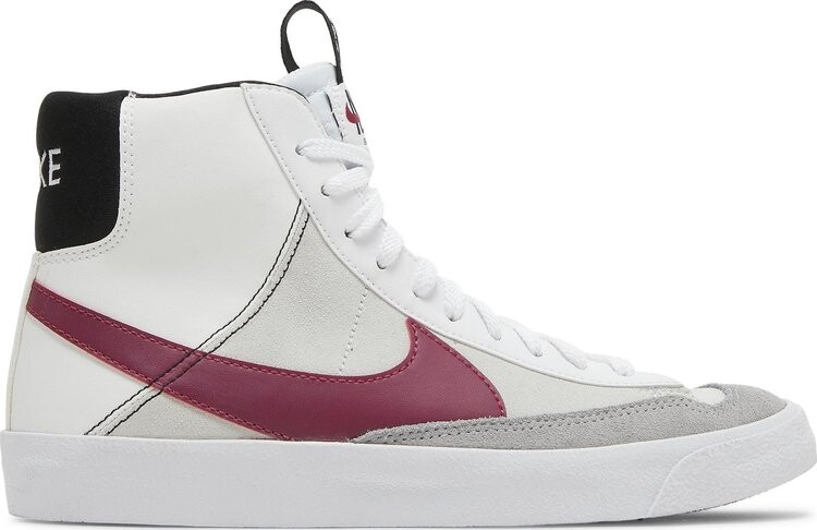 

Кроссовки Nike Blazer Mid '77 SE GS 'White Rush Maroon', белый