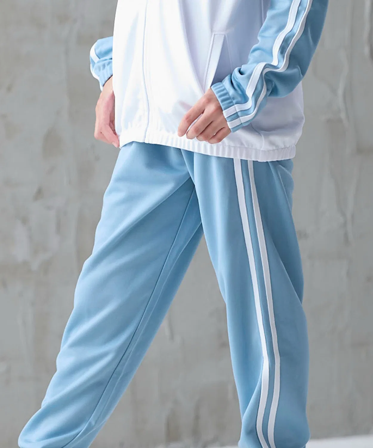 Детские спортивные брюки с центральной складкой, длинные, модель Center Pleat, repipi armario, Sax Blue