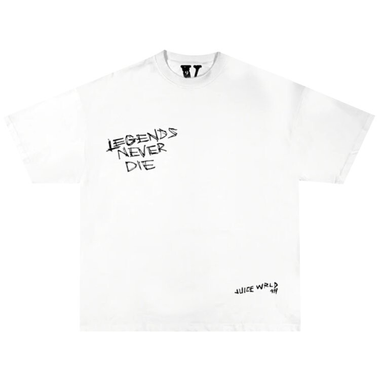 

Футболка Vlone x Juice WRLD Legends Never Die T-Shirt 'White', белый