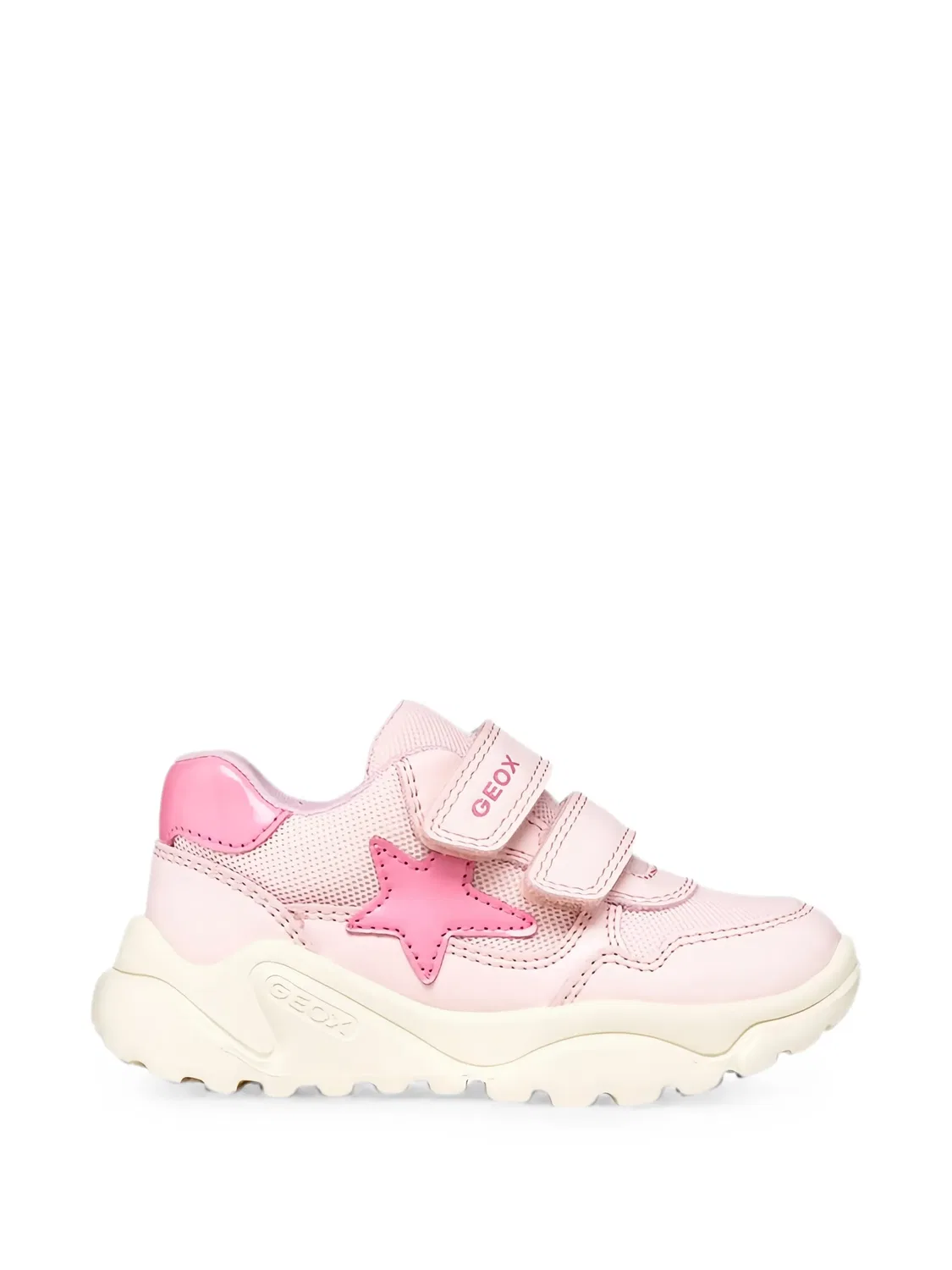 Кроссовки Ciufciuf на липучках Geox Kids, розовый — фото 2
