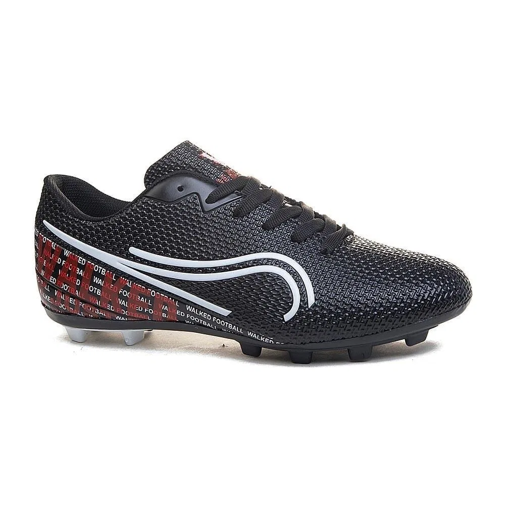 Детские футбольные бутсы без носков эргономичные, Black White Sportswear RUNSTEP