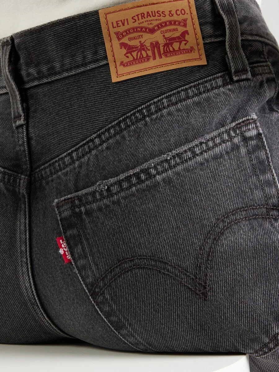 Джинсы LEVI'S свободного кроя «Middy Loose Boot Jeans» темно-серого цвета — фото 2