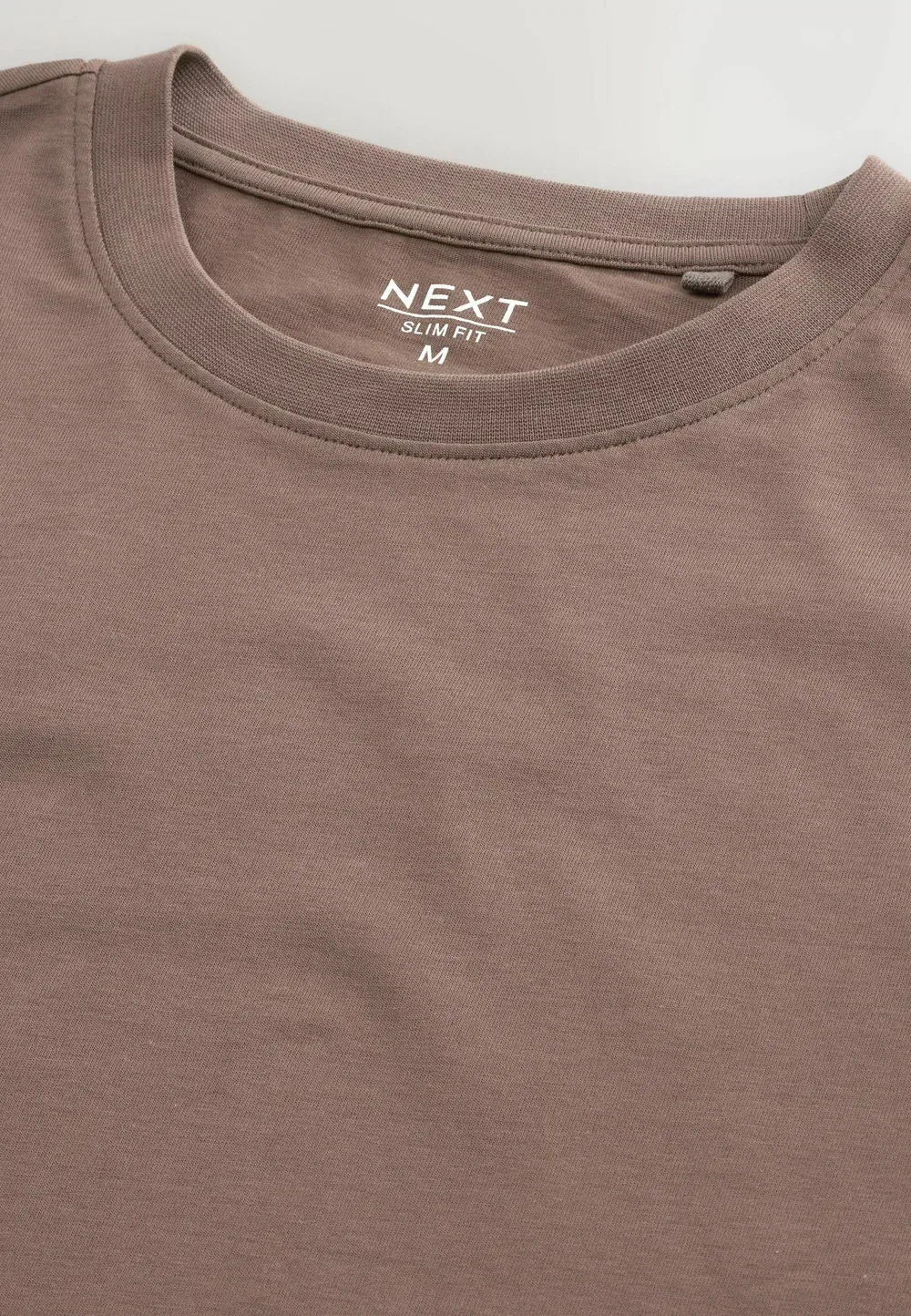 Футболка с круглым вырезом - базовая футболка Next, New Brown — фото 2