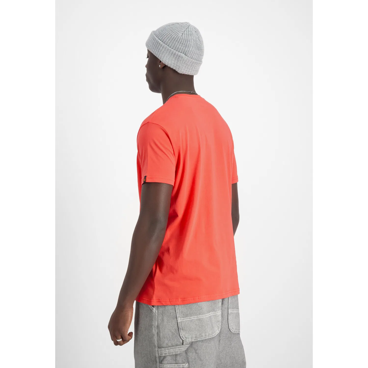 Детская хлопковая футболка Alpha Industries, Radiant Red — фото 2