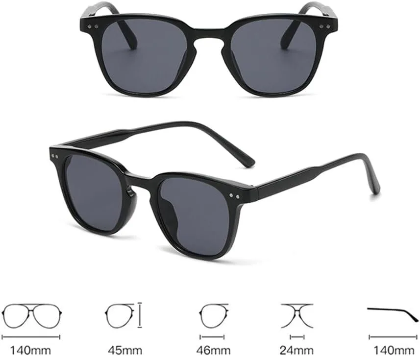 

Винтажные женские круглые очки, мужские ретро солнцезащитные очки, модные черные очки для вождения с заклепками, панк солнцезащитные очки UV400 KTUCN, Blue Tea