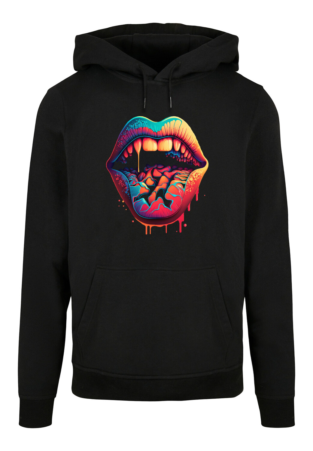 

Пуловер F4NT4STIC Basic Hoodie Drooling Lips HOODIE, черный