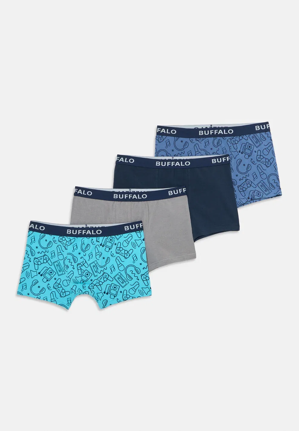 Игровой комплект из 4 штук - сундуки Buffalo, Grey/Blue