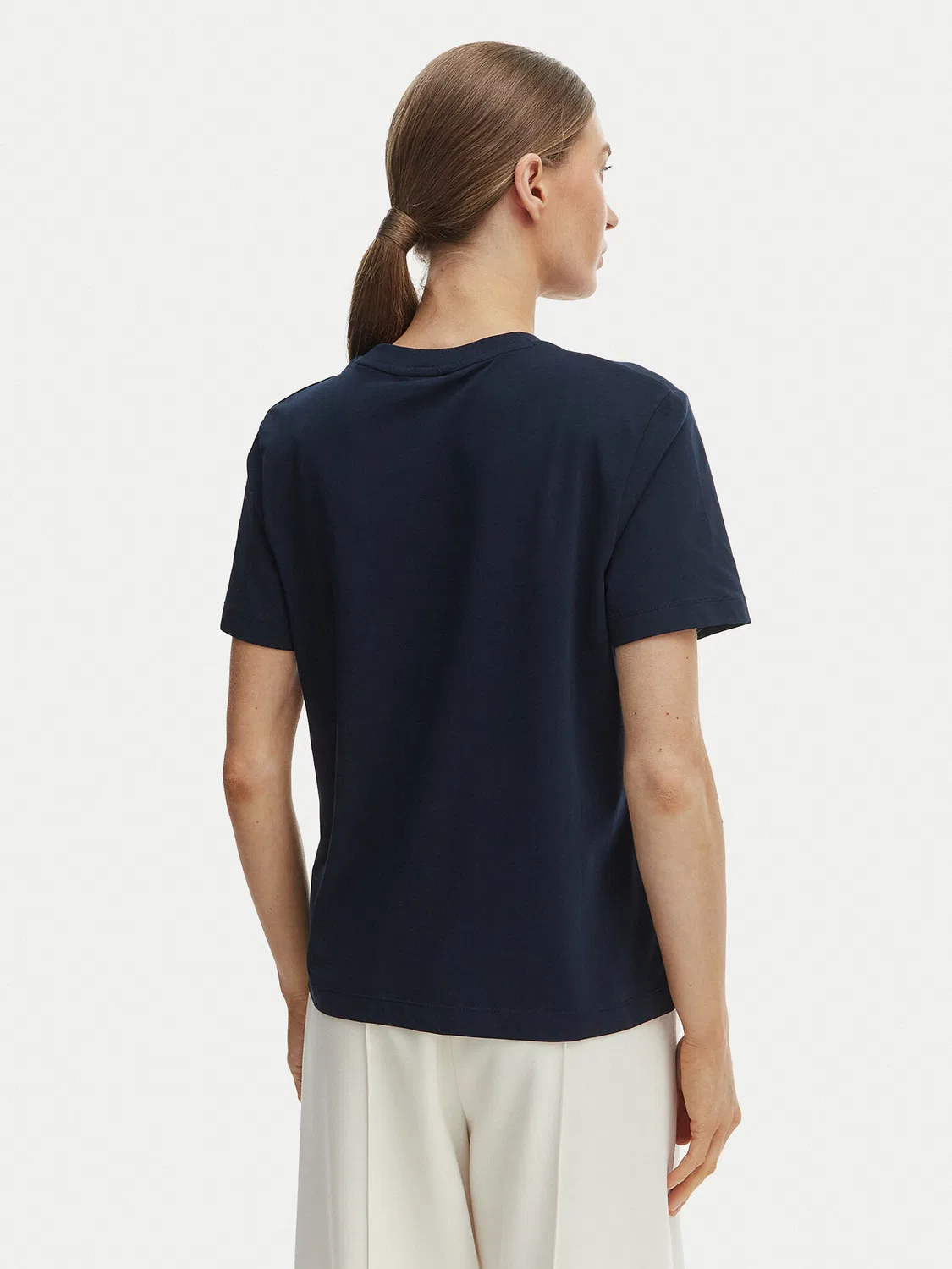 Женская футболка стандартного кроя Tommy Hilfiger, темно-синий — фото 3