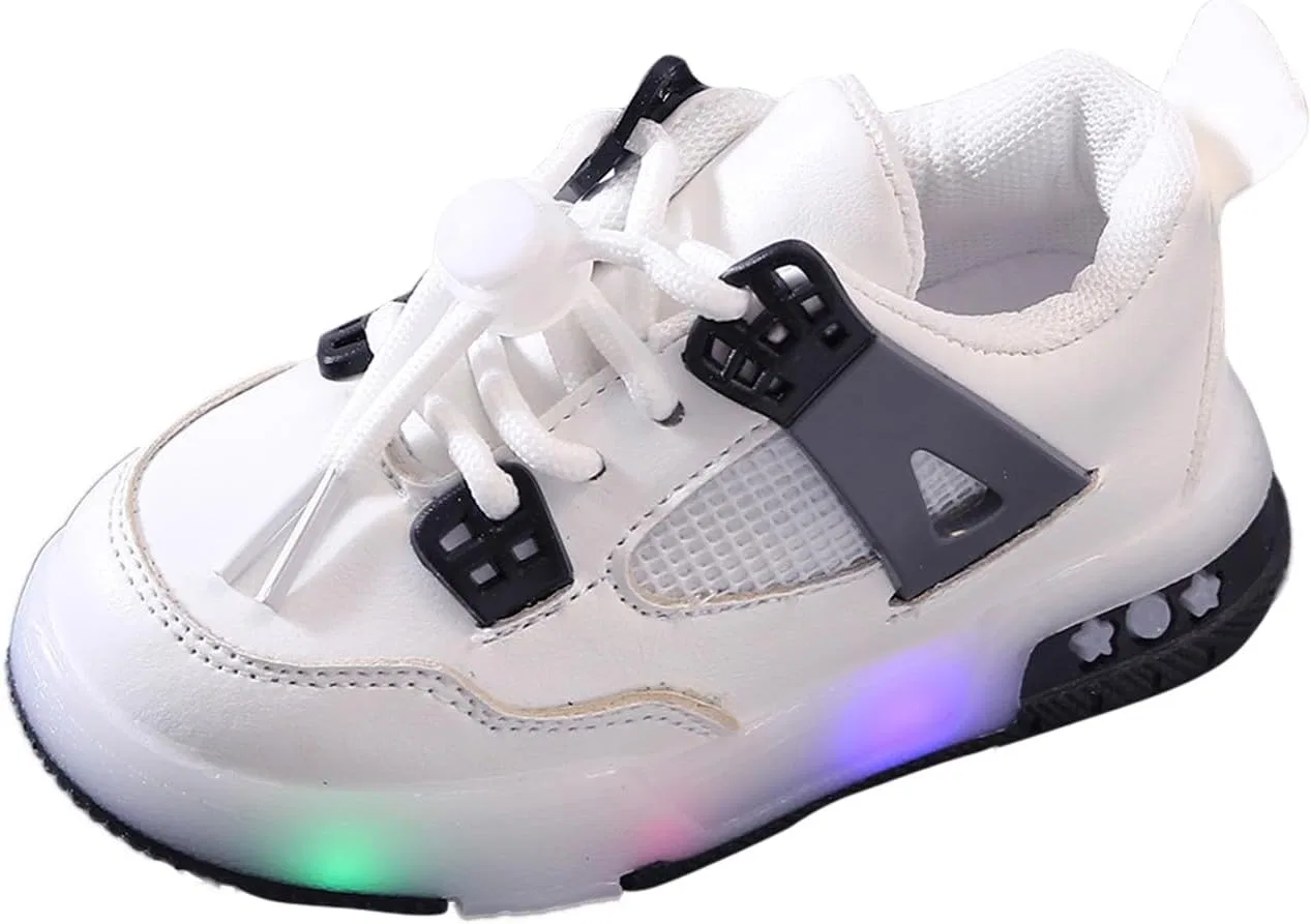 Детские кроссовки для бега с подсветкой IWIHMIV, Black
