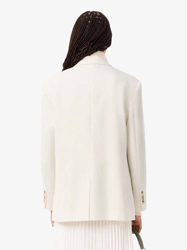 Жакет LACOSTE Relaxed Fit, Ivory — фото 3