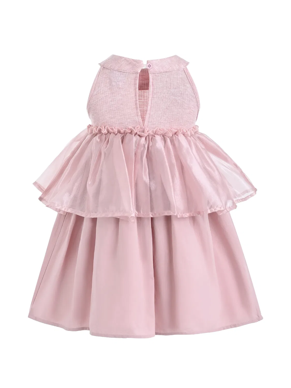 Платье из тюля с цветочной аппликацией Mimi Tutu, розовый — фото 2
