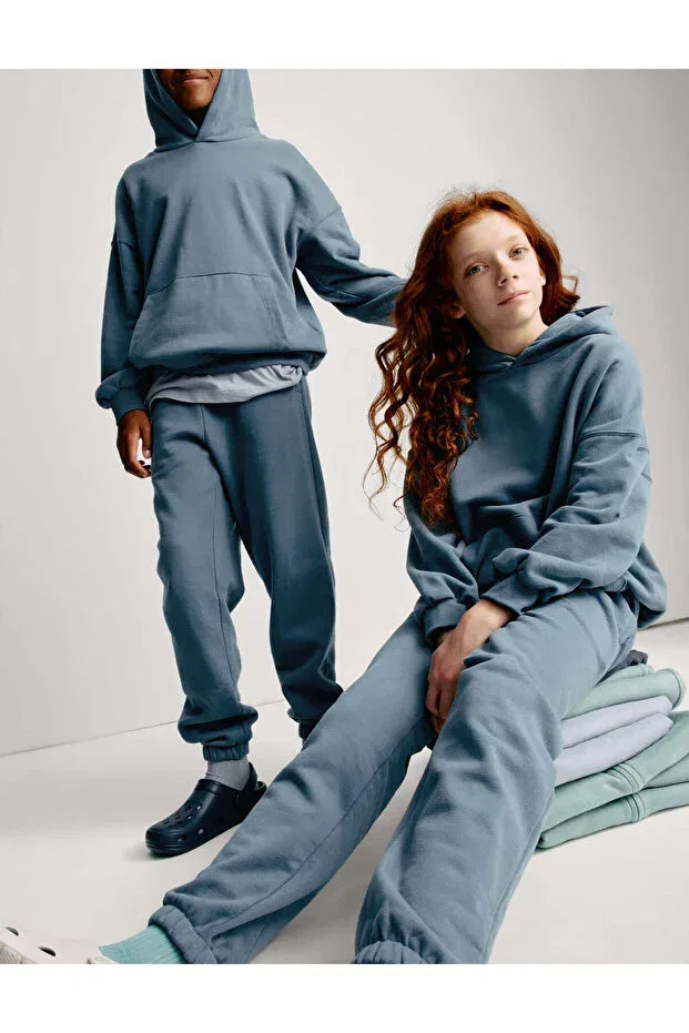 Детские спортивные штаны для мальчиков хлопковые Marks & Spencer, Blue — фото 4