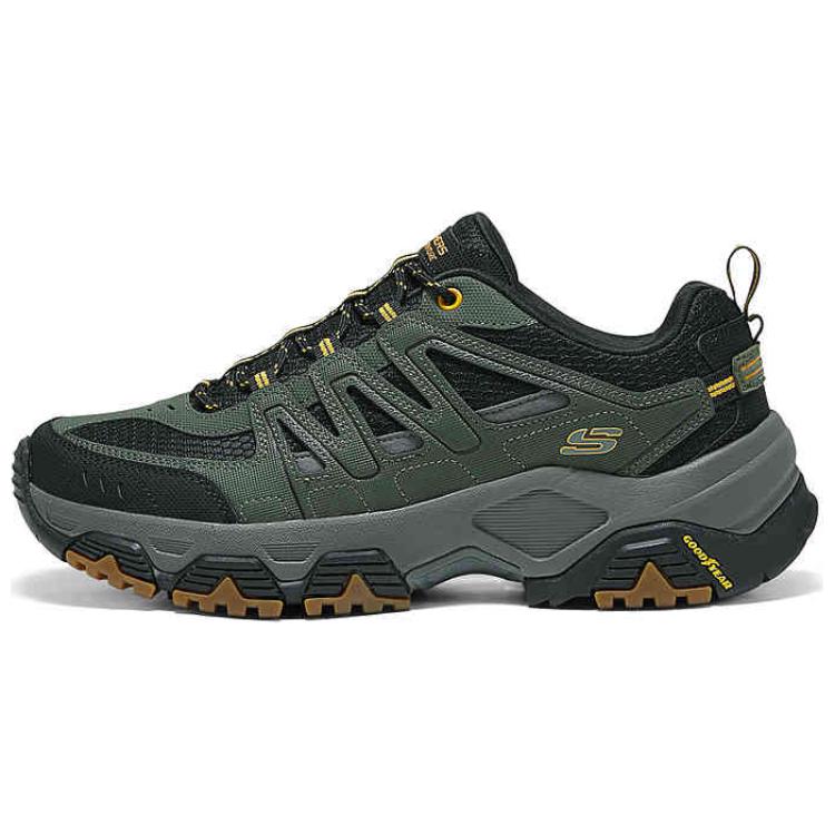 

Skechers Мужские кроссовки для походов на открытом воздухе, низкие, зеленые