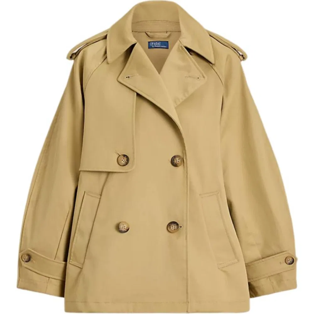 Женское пальто-тренч свободного кроя Polo Ralph Lauren, Khaki