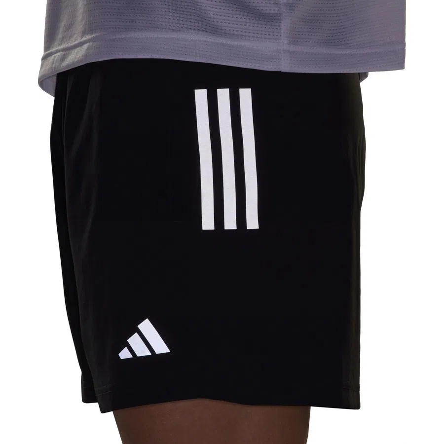 Шорты спортивные с логотипом adidas, Черный — фото 4