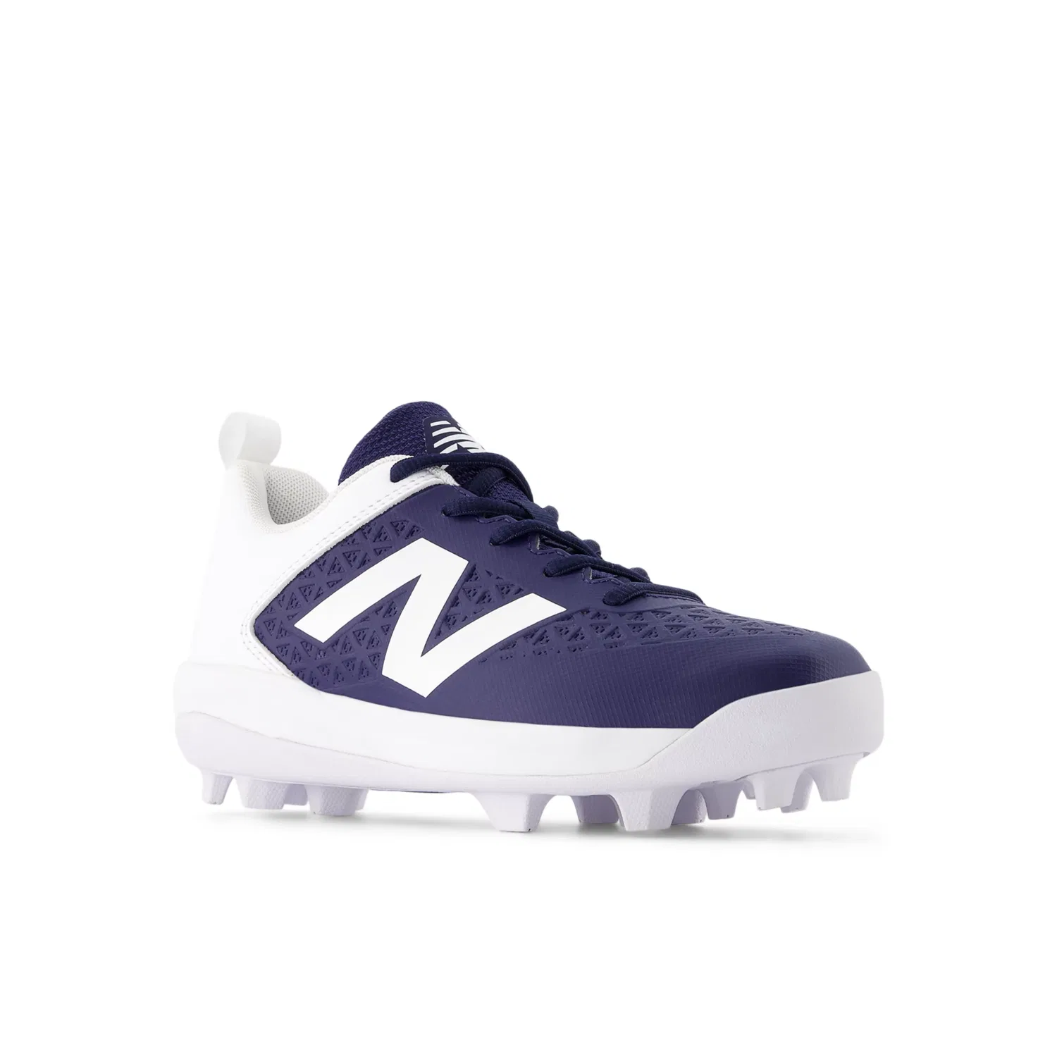 Детские бутсы для бейсбола с резиновой подошвой 4040v8 New Balance, Team Navy With White — фото 2
