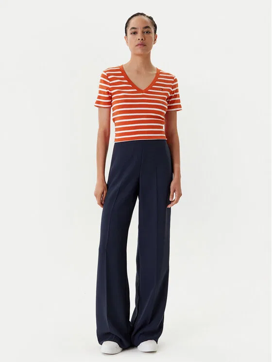 Футболка slim fit New Cody Tommy Hilfiger, оранжевый — фото 2